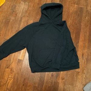 Dark Green Hoodie drawstring sweatshirt (XL)